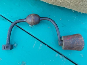 Vintage Henry Boker Germany Hand Drill with wood center and large wood handle  - Picture 1 of 11