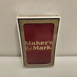 Vintage Gemaco Maker's Mark Playing Cards Deck Pack Red And Gold New Sealed - Picture 1 of 2