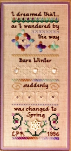 PROMISE OF SPRING Sampler Embroidery Pattern by La Broderie - Picture 1 of 2