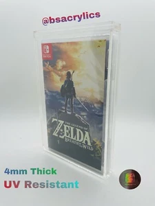 UV Resistant Nintendo Switch Video Game Acrylic Display Case Protector 4mm - Picture 1 of 2