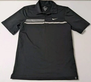 Nike Polo Shirt Men's S Black Short Sleeve Dri fit - Picture 1 of 5