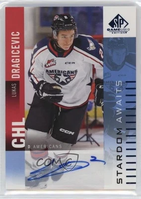 2023 SP Game Used CHL Edition Stardom Awaits Blue Lukas Dragicevic #SA-LD Auto - Image 1 of 3