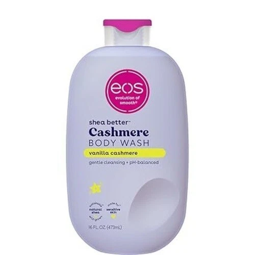 Jabón corporal eos Shea Better Cashmere, cachemir vainilla, hidratante, 16 fl oz Foto 1 de 4