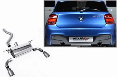 Milltek Sportauspuffanlage BMW M135i F20/F21 Bj. 2012-2016, Endrohr 2x90mm rund - Bild 1 von 4