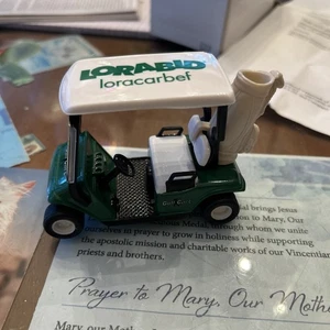 Druckguss Golfwagen Stifthalter Friktion Auto - Pharma Golfturnier 1998 - Bild 1 von 7