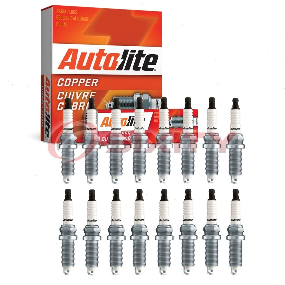 Bujías Autolite de núcleo de cobre de 16 piezas para Ram 2500 2014-2018 6,4 L V8 en Foto 1 de 4