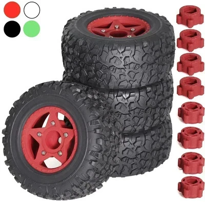 1/8 1/10 Short Course Truck Tire with 12mm 14mm 17mm Wheel Hex for TRAXXAS Slash - Image 1 of 4