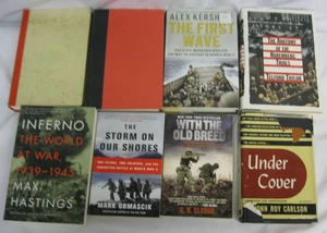 History World War II Pacific Europe Overview D-Day Nuremberg Hirohito 8 Book Lot - Picture 1 of 8