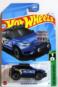 Hot Wheels 2024 Green Speed 2/10 Volvo XC40 Recharge 14/250 Blue Factory Sealed - Picture 1 of 2