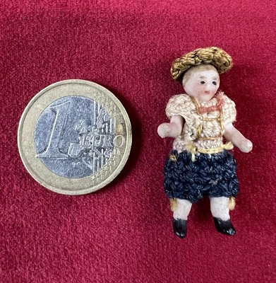 BISQUES DOLLS ANCIENNE POUPEE MINIATURE MIGNONNETTE PORCELAINE 19EME XIXME - Photo 1/4