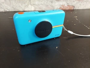 Polaroid Snap Instant Digital Camera Teal Blue Fun Used Photography Pictures W - Picture 1 of 4