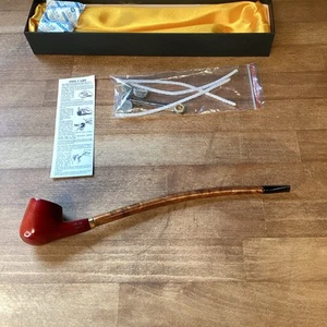 New Pulsar Shire Pipe Smoking Churchwarden Tobacco Wood Pipes In Box & Equipment - Picture 1 of 14