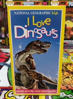 I Love Dinosaurs VHS Cassette National Geographic Kids 2000 - Image 1 of 2