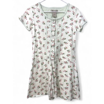 Vintage 90's Laura Ashley S Short Sleeve Nightgown Pajama Dress Floral Pj's - Image 1 of 3