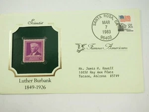 Luther Burbank Scott #876 Three cent Stamp Famous Americans FDC - Picture 1 of 6