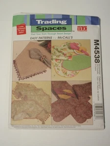 McCalls Trading Spaces M4538 Table Tops Pattern UNCUT - Picture 1 of 3