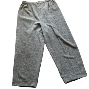 Pantalones Talbots Vintage Talla 12 Gris Cintura Elástica Pull On Carrera Cintura Alta - Imagen 1 de 6