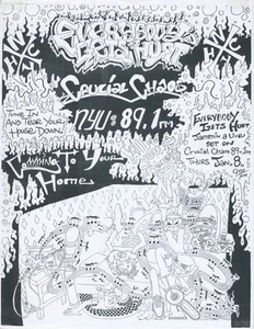 Vintage Everybody Gets Hurt "NYHC" Live At Crucial Chaos Flyer - Picture 1 of 1