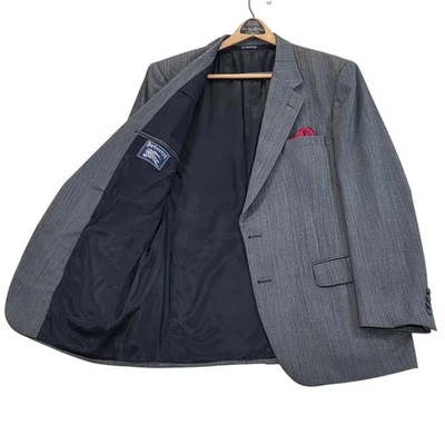Винтажный Burberrys серый 100% шерсти Blazer мужчин 44L спортивное пальто классический крой - Изображение 1 из 4