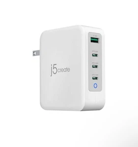 j5 Create 130W GaN USB-C 4 porte caricatore JUP43130 ricarica 4 dispositivi contemporaneamente. - Foto 1 di 5