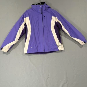 Giacca L.L.Bean 3 in 1 donna M viola sci snowboard thinsulate isolata con cappuccio - Foto 1 di 12