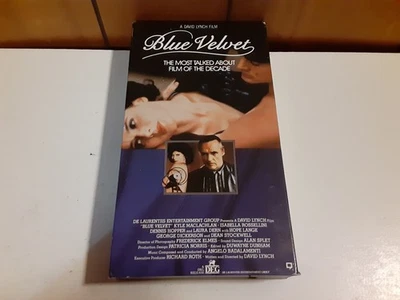 Blue Velvet VHS 1986 David Lynch Kyle MacLachlan - Image 1 of 4