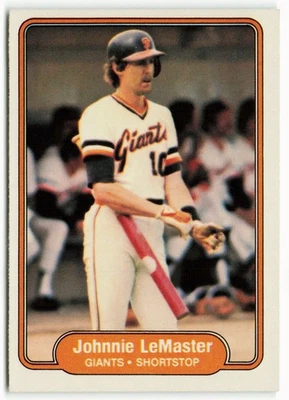 1982 Johnnie LeMaster Fleer - San Francisco Giants - Image 1 of 2