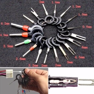 26x Voiture Cable Terminal Enlever Outil Kit Cablage Connecteur Pin Extracteur - Foto 1 di 12