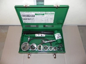 Greenlee 7506 Schneckenspalter hydraulischer Ausklopfschrauber-Set W 767 Self Cent. - Bild 1 von 9