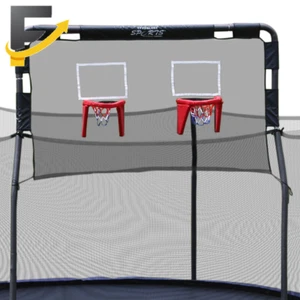 15 Ft Trampolines Double Basketball Hoop Accessories Trampoline Games Outdoor US - Picture 1 of 12