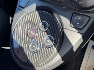 Abarth 500 595 Automatic Gear Lever Surround Genuine Carbon Fibre S4 Fiat Black - Picture 1 of 6