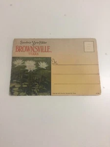 1930s Brownsville Texas TX Souvenir View Postcard Folder Booklet Fold-Out - Picture 1 of 4
