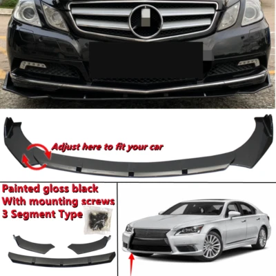 Add-on Universal Fit For Lexus LS 460 2013-2017 Front Bumper Spoiler Splitter    Foto 1 de 4