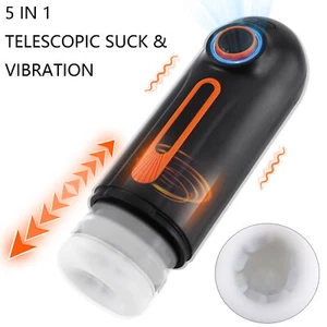 Male Masturbaters Automatic Handsfree Sucking Vibrating Cup Stroker Men Sex Toys - Picture 1 of 19