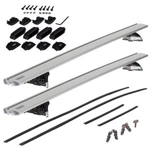 OEM 2018-2021 Subaru WRX THULE Fixed Crossbar Set Roof Rack Kit NEW SOA567X050 - Picture 1 of 5