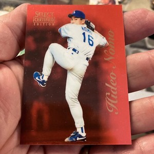 1996 Select Certified Edition Red /1800 Hideo Nomo #13 LOS ANGELES DODGERS