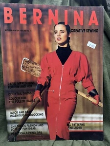 Vintage Bernina Magazine - Sewing Club. Autumn/Winter No.11-1989-VG+ condition! - Picture 1 of 21