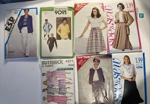 Simplicity Butterick See & Sew Mixed Lot of 7 Vintage Patterns - Picture 1 of 8