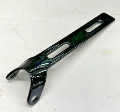 GLOSS BLACK Round End Universal Seat Hinge Bracket solo mount nose mounting - Image 1 of 4