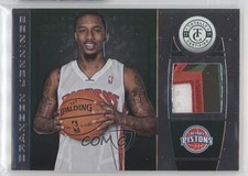 2013-14 Totally Certified Memorabilia Green Prime /5 Brandon Jennings #17