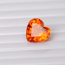 Natural Orange Sapphire Padparadscha 5.10 Ct Heart Cut Certified Loose Gemstone