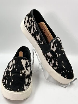 Vince Berlin Calf Hair Cowhide Pony Fur Leather Slip On Loafer  Shoes 6.5M - Image 1 of 4