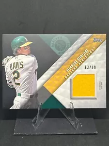 Parche Khris Davis 2018 Topps Major League Material Usado en Juegos NEGRO/99 #MLM-KD - Imagen 1 de 2