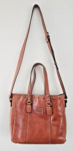 PATRICIA NASH GROSSE LEDER ALESSIA BEUTELTASCHE / SCHULTERTASCHE / HOBO BAG HELLBRAUN LEDER - Bild 1 von 10