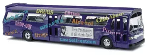 Busch 444504 Fishbowl City Bus - Prevenzione della gravidanza adolescenziale - Nuovo - HO Super Vendita - Foto 1 di 1