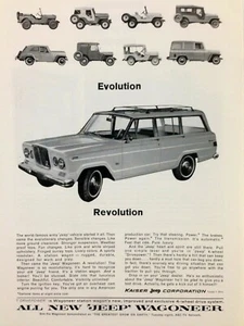 Jeep Wagoneer 1964 camioneta anuncio impreso 4x4 - Imagen 1 de 2