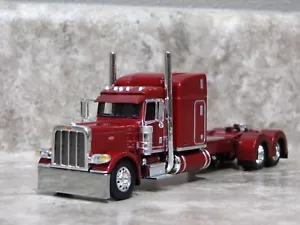 DCP 1/64 Maroon Peterbilt 389 Semi Truck Farm Toy - Picture 1 of 4