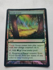 1x Vivid Grove - Foil Light Play, English Lorwyn MTG Magic x1