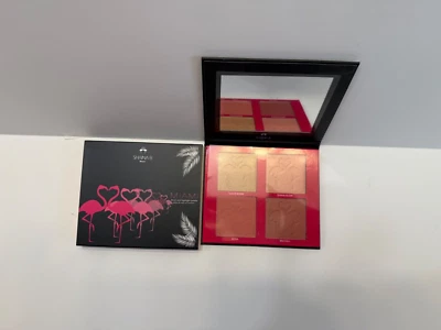 NEW SHAINA B •MIAMI Blush Highlight Palette• 15.5g/0.54oz 4 Shades Pink Nude - Image 1 of 2