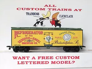 HO SCALE CUSTOM LETTERED BERGNER BEER REEFER 🍺🍺🍺🍺 - Picture 1 of 10